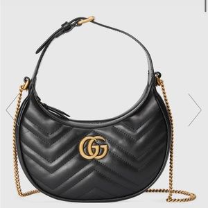 GG MARMONT HALF-MOON-SHAPED MINI BAG
